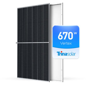 Trina Bifacial Solar Panels Vertex S TSM 450W 500W 550W 600W 670W 144 Cells Half Cut Mono PV Module